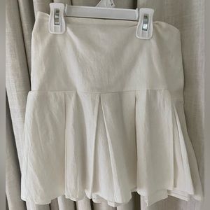White tennis skirt